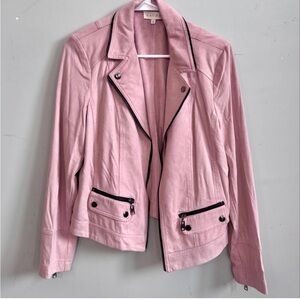 Laura Pink Jacket with Black Trim